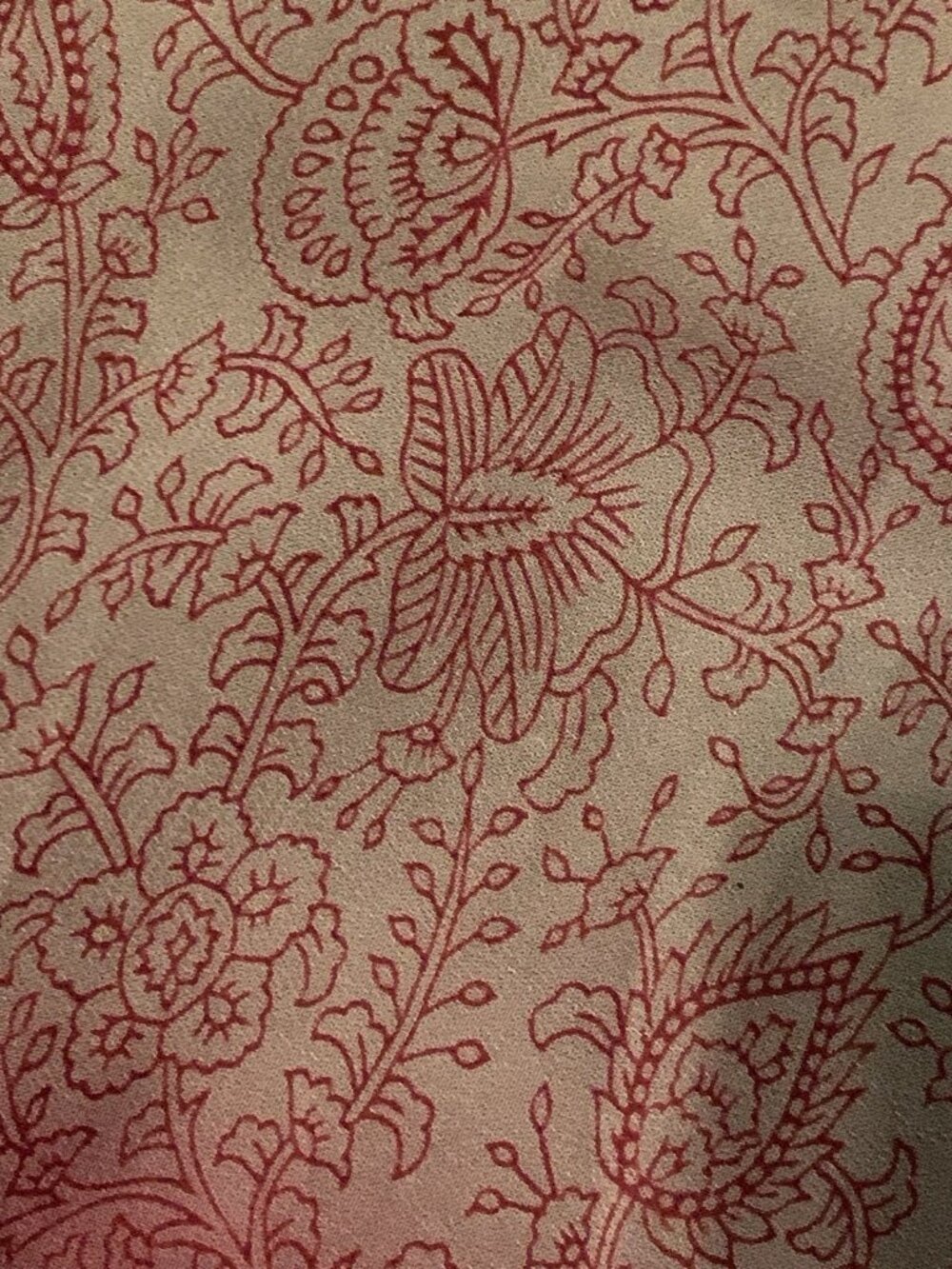 Soft Surroundings skirt  Boho Tan Red  Embroidered Sequins Peasant Flowy Maxi M - Picture 4 of 10